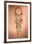 Beautiful Dream Catcher On Brown Background-Yastremska-Framed Art Print