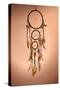 Beautiful Dream Catcher On Brown Background-Yastremska-Stretched Canvas