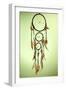 Beautiful Dream Catcher On Green Background-Yastremska-Framed Art Print