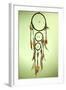 Beautiful Dream Catcher On Green Background-Yastremska-Framed Art Print