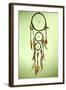 Beautiful Dream Catcher On Green Background-Yastremska-Framed Art Print