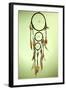 Beautiful Dream Catcher On Green Background-Yastremska-Framed Art Print