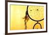 Beautiful Dream Catcher On Yellow Background-Yastremska-Framed Art Print