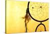 Beautiful Dream Catcher On Yellow Background-Yastremska-Stretched Canvas
