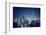 Beautiful Dubai Cityscape, Bird's Eye View on a Night Urban Scene, Modern City Panoramic Landscape,-Anna Om-Framed Photographic Print