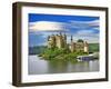 Beautiful Fairy Castle in Lake - Chateau De Val, France-Maugli-l-Framed Photographic Print