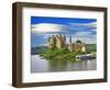 Beautiful Fairy Castle in Lake - Chateau De Val, France-Maugli-l-Framed Photographic Print