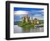 Beautiful Fairy Castle in Lake - Chateau De Val, France-Maugli-l-Framed Photographic Print