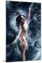 Beautiful Fantasy Fairy Woman Caught in Spider Net-coka-Mounted Photographic Print