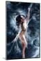 Beautiful Fantasy Fairy Woman Caught in Spider Net-coka-Mounted Photographic Print