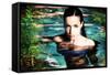 Beautiful Fantasy Woman in Water-coka-Framed Stretched Canvas