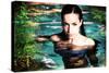 Beautiful Fantasy Woman in Water-coka-Stretched Canvas