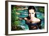 Beautiful Fantasy Woman in Water-coka-Framed Photographic Print