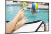 Beautiful Feet and Toes by the Swimming Pool-yobro-Mounted Photographic Print