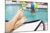 Beautiful Feet and Toes by the Swimming Pool-yobro-Mounted Photographic Print