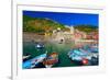 Beautiful Fishing Village of Vernazza in the Cinque Terre, Italy-aletheia97-Framed Photographic Print