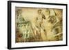 Beautiful Florence -Artistic Collage-Maugli-l-Framed Art Print