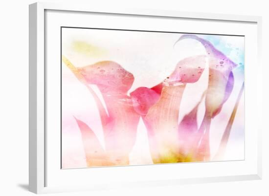 Beautiful Flowers Made with Color Filters and Textures-Timofeeva Maria-Framed Art Print