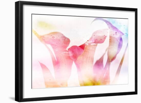 Beautiful Flowers Made with Color Filters and Textures-Timofeeva Maria-Framed Art Print