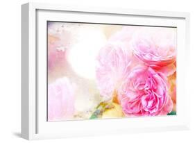 Beautiful Flowers Made with Color Filters and Textures-Timofeeva Maria-Framed Art Print