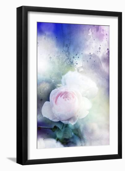 Beautiful Flowers Made with Color Filters and Textures-Timofeeva Maria-Framed Art Print