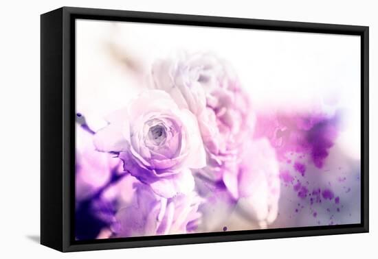 Beautiful Flowers Made with Color Filters and Textures-Timofeeva Maria-Framed Stretched Canvas