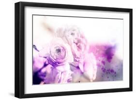 Beautiful Flowers Made with Color Filters and Textures-Timofeeva Maria-Framed Art Print