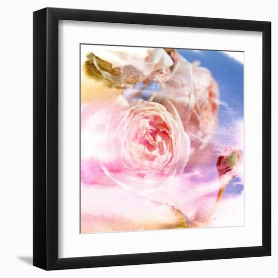 Beautiful Flowers Made with Color Filters and Textures-Timofeeva Maria-Framed Art Print