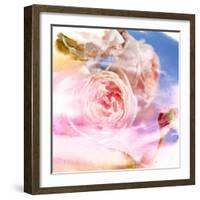 Beautiful Flowers Made with Color Filters and Textures-Timofeeva Maria-Framed Art Print