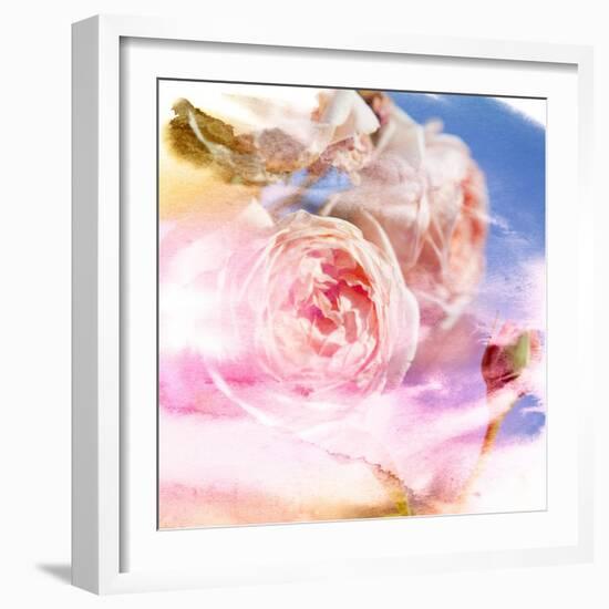 Beautiful Flowers Made with Color Filters and Textures-Timofeeva Maria-Framed Art Print