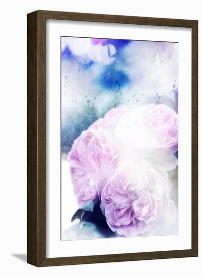 Beautiful Flowers Made with Color Filters and Textures-Timofeeva Maria-Framed Art Print