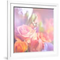 Beautiful Flowers Made with Color Filters, Floral Background-Timofeeva Maria-Framed Art Print