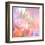 Beautiful Flowers Made with Color Filters, Floral Background-Timofeeva Maria-Framed Art Print