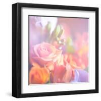 Beautiful Flowers Made with Color Filters, Floral Background-Timofeeva Maria-Framed Art Print