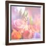 Beautiful Flowers Made with Color Filters, Floral Background-Timofeeva Maria-Framed Art Print