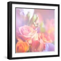 Beautiful Flowers Made with Color Filters, Floral Background-Timofeeva Maria-Framed Art Print