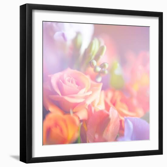 Beautiful Flowers Made with Color Filters, Floral Background-Timofeeva Maria-Framed Art Print