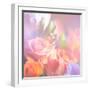 Beautiful Flowers Made with Color Filters, Floral Background-Timofeeva Maria-Framed Art Print