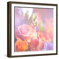 Beautiful Flowers Made with Color Filters, Floral Background-Timofeeva Maria-Framed Premium Giclee Print