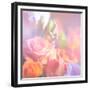 Beautiful Flowers Made with Color Filters, Floral Background-Timofeeva Maria-Framed Premium Giclee Print