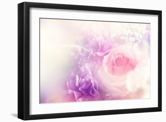 Beautiful Flowers Made with Color Filters-Timofeeva Maria-Framed Art Print