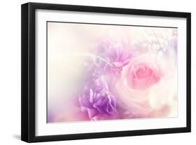 Beautiful Flowers Made with Color Filters-Timofeeva Maria-Framed Art Print