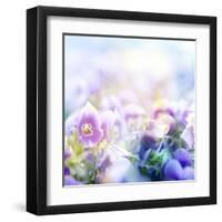 Beautiful Flowers Made with Color Filters-Timofeeva Maria-Framed Art Print