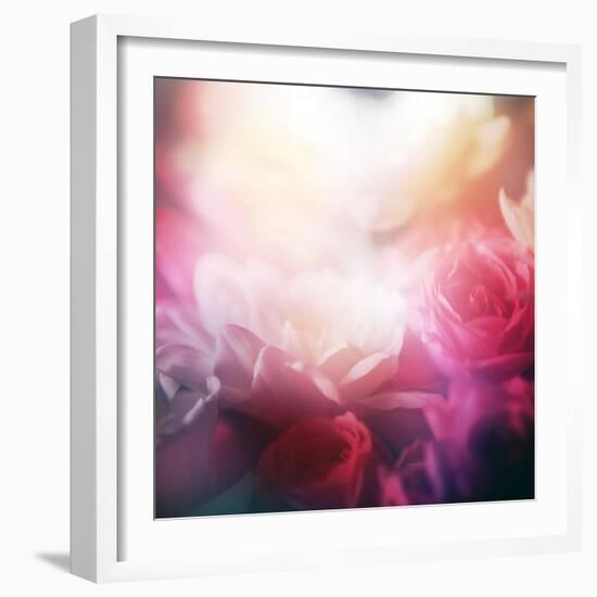 Beautiful Flowers Made with Color Filters-Timofeeva Maria-Framed Art Print