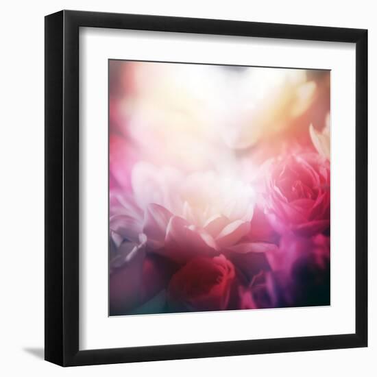 Beautiful Flowers Made with Color Filters-Timofeeva Maria-Framed Art Print