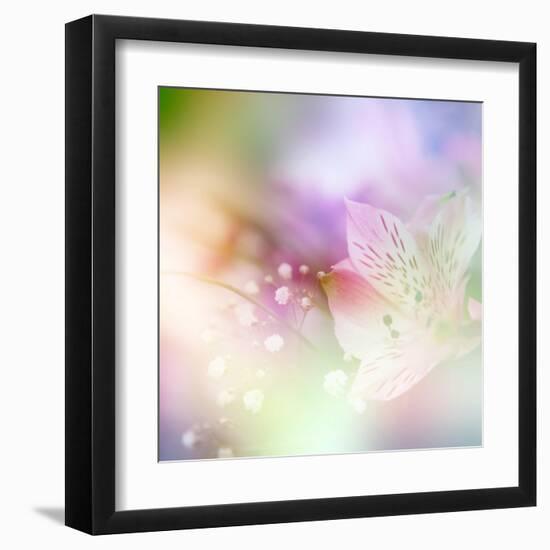 Beautiful Flowers Made with Color Filters-Timofeeva Maria-Framed Art Print