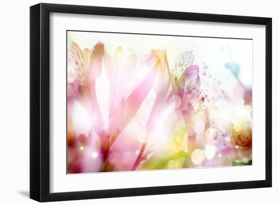 Beautiful Flowers Made with Color Filters-Timofeeva Maria-Framed Art Print