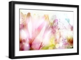 Beautiful Flowers Made with Color Filters-Timofeeva Maria-Framed Art Print