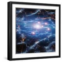 Beautiful Flowing Light Abstract-rolffimages-Framed Art Print