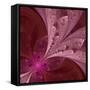 Beautiful Fractal Flower in Vinous and Purple-velirina-Framed Stretched Canvas